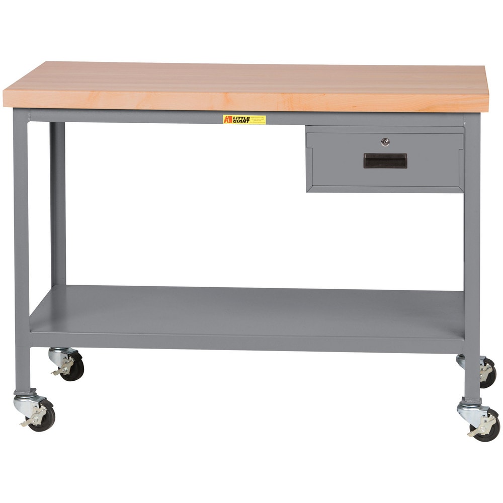 Mobile Work Benches; Bench Type: Butcher Block Work Center; Edge Type: Square; Depth (Inch): 24; Leg Style: Fixed; Load Capacity (Lb.