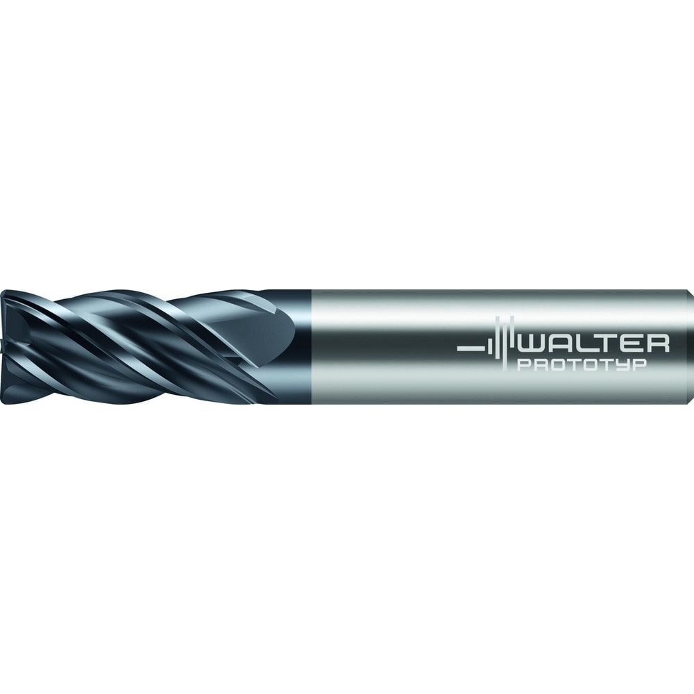 Corner Radius End Mill: 3/4" Dia, 2-1/4" LOC, 0.1200" Radius, 4 Flute, Solid Carbide