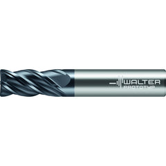 Corner Radius End Mill: 5/8" Dia, 3/4" LOC, 0.0150" Radius, 4 Flute, Solid Carbide