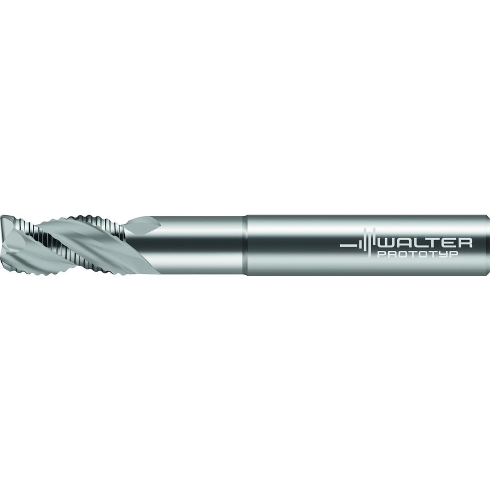 Corner Radius End Mill: 1/2" Dia, 1" LOC, 0.1200" Radius, 3 Flute, Solid Carbide