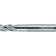 Corner Radius End Mill: 1/2" Dia, 1" LOC, 0.0300" Radius, 3 Flute, Solid Carbide