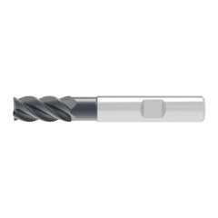 Corner Chamfer End Mill: 12.00 mm Dia, 26.00 mm LOC, 4 Flute, 0.28 mm Chamfer Width, Solid Carbide