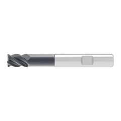 Corner Chamfer End Mill: 6.00 mm Dia, 10.00 mm LOC, 4 Flute, 0.17 mm Chamfer Width, Solid Carbide