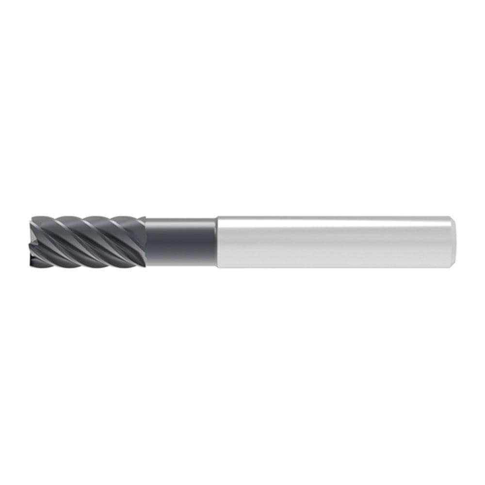 Corner Chamfer End Mill: 16.00 mm Dia, 32.00 mm LOC, 6 Flute, 0.20 mm Chamfer Width, Solid Carbide