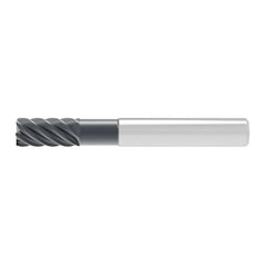 Corner Chamfer End Mill: 16.00 mm Dia, 32.00 mm LOC, 6 Flute, 0.20 mm Chamfer Width, Solid Carbide