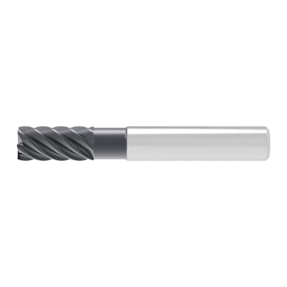 Corner Chamfer End Mill: 12.00 mm Dia, 26.00 mm LOC, 6 Flute, 0.20 mm Chamfer Width, Solid Carbide