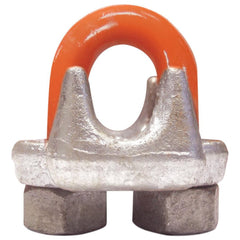 Wire Rope Hardware & Accessories; Accessory Type: Clip; For Use With: Wire Rope; For Rope Diameter: 3/8; Thread Size: 7/16-14; Finish: Galvanized