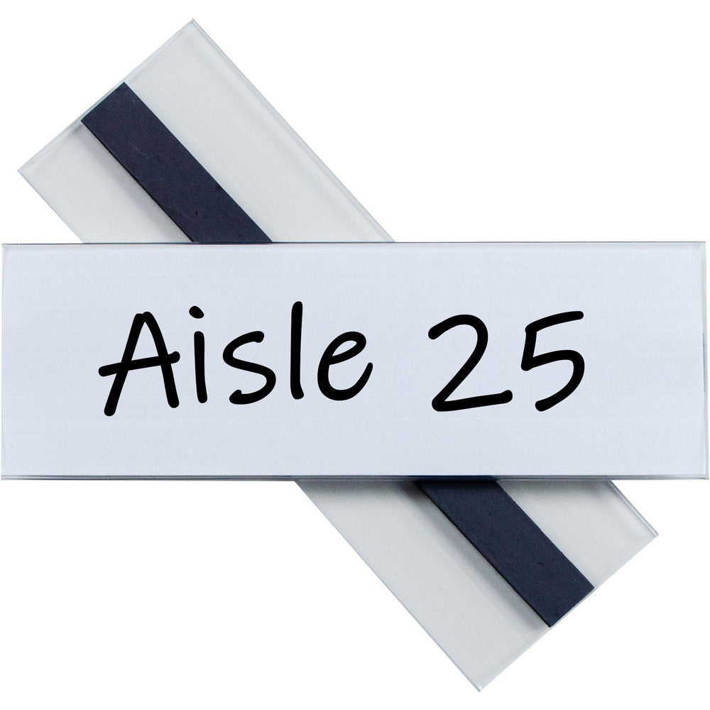 Label Holders; Width (Inch): 6 in; Label Holder Style: Slide-in; Material: PVC; Label Insert Position: Side