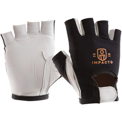 Work Gloves: Impacto 401-30, Size Large, Leather Lined, Leather, Impact