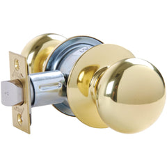 Knob Locksets; Type: Privacy; Key Type: Keyed Different; Material: Metal; Finish/Coating: Bright Brass; Compatible Door Thickness: 1-3/8" to 1-3/4"; Backset: 2.75; Lockset Grade: Grade 2