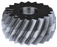 Convex Knurl Wheel: 1/2" Dia, 90 &deg; Tooth Angle, 16 TPI, Diagonal, Cobalt