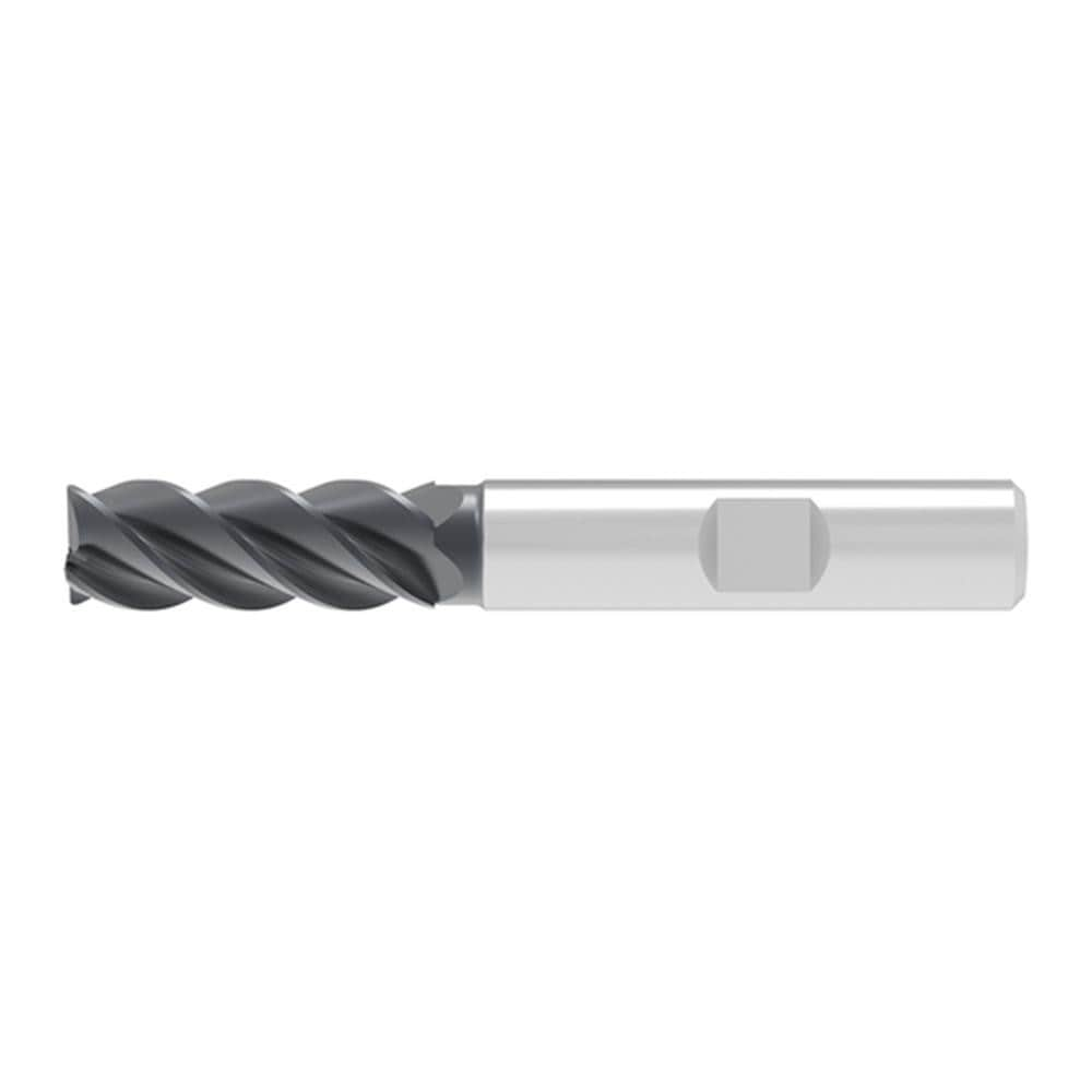 Corner Chamfer End Mill: 18.00 mm Dia, 32.00 mm LOC, 4 Flute, 0.20 mm Chamfer Width, Solid Carbide