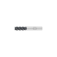 Corner Chamfer End Mill: 10.00 mm Dia, 22.00 mm LOC, 4 Flute, 0.20 mm Chamfer Width, Solid Carbide