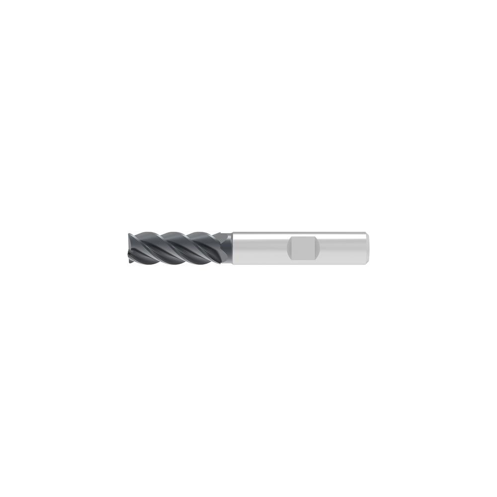 Corner Chamfer End Mill: 8.00 mm Dia, 19.00 mm LOC, 4 Flute, 0.12 mm Chamfer Width, Solid Carbide