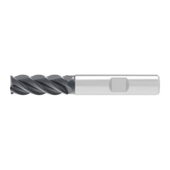 Corner Chamfer End Mill: 20.00 mm Dia, 38.00 mm LOC, 5 Flute, 0.30 mm Chamfer Width, Solid Carbide