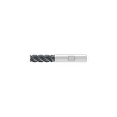 Corner Chamfer End Mill: 18.00 mm Dia, 32.00 mm LOC, 5 Flute, 0.20 mm Chamfer Width, Solid Carbide