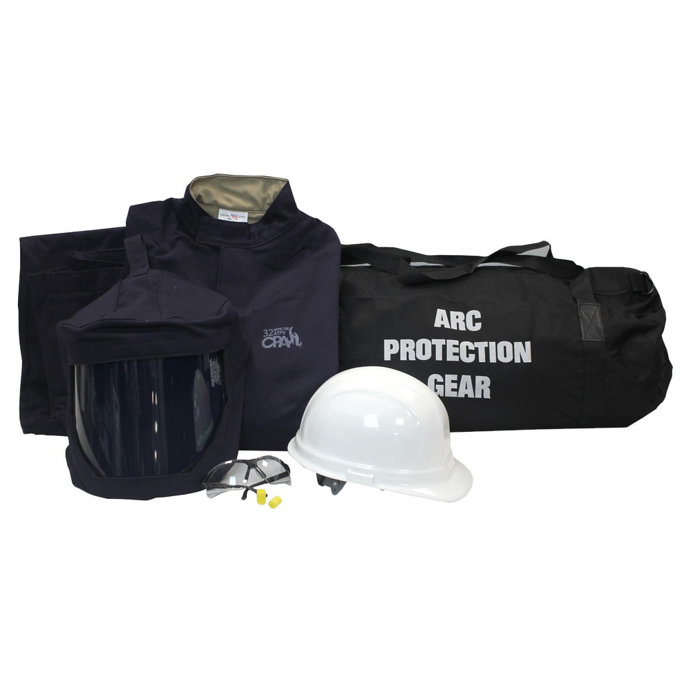 Arc Flash Clothing Kit: Size Medium, Cotton, Jacket, Pants & Hoods