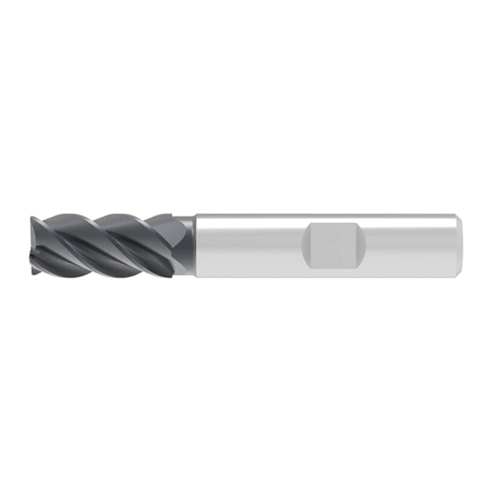 Corner Chamfer End Mill: 5.00 mm Dia, 9.00 mm LOC, 4 Flute, 0.07 mm Chamfer Width, Solid Carbide