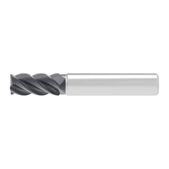 Corner Chamfer End Mill: 19.00 mm Dia, 30.00 mm LOC, 4 Flute, 0.30 mm Chamfer Width, Solid Carbide