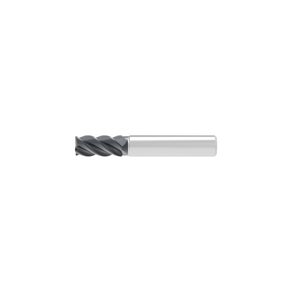 Corner Chamfer End Mill: 8.00 mm Dia, 12.00 mm LOC, 4 Flute, 0.12 mm Chamfer Width, Solid Carbide