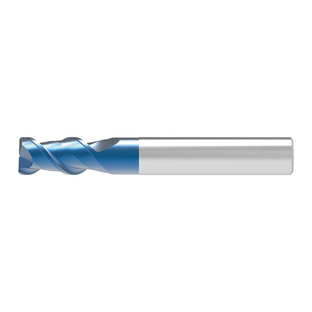 Corner Chamfer End Mill: 0.50 mm Dia, 1.50 mm LOC, 2 Flute, 0.02 mm Chamfer Width, Solid Carbide