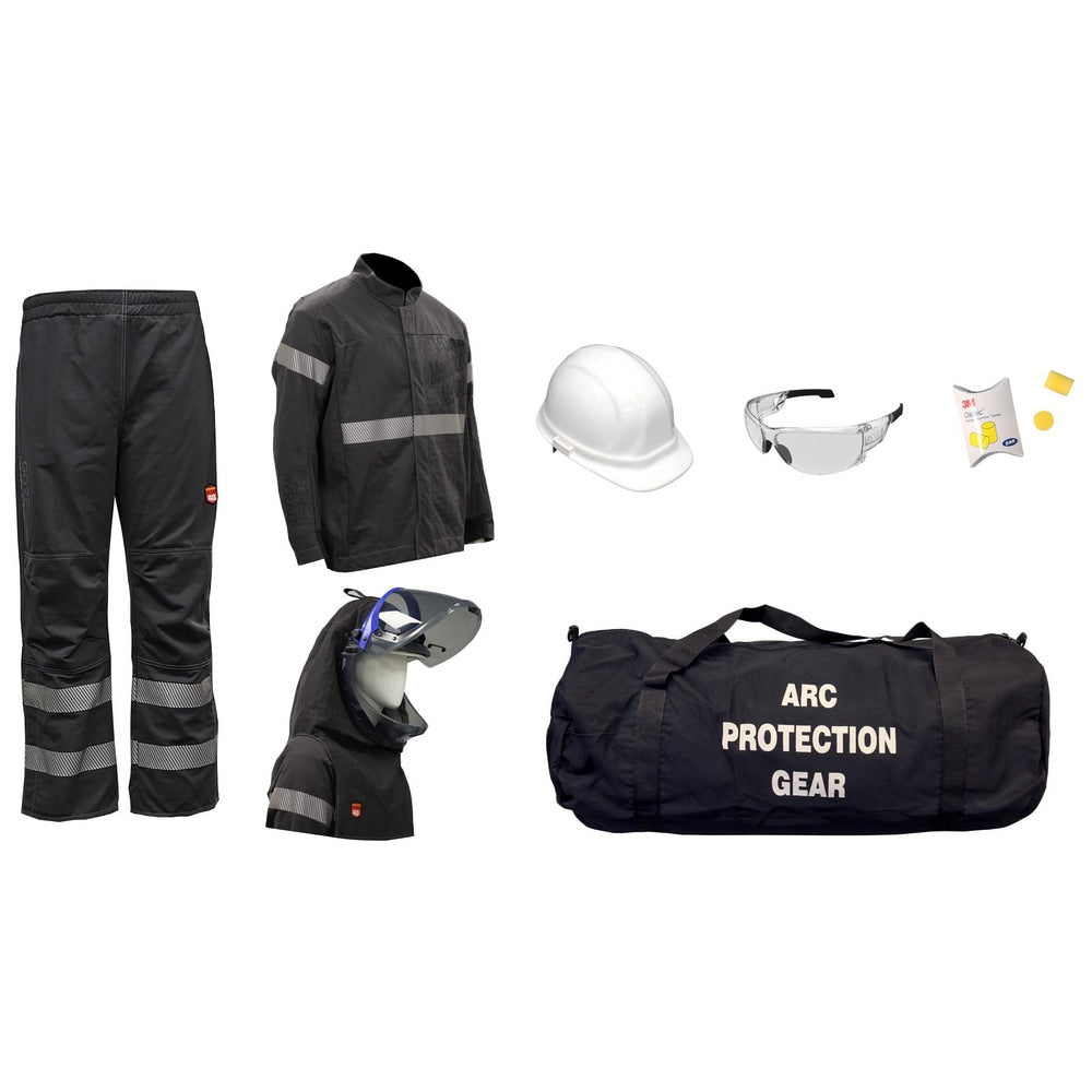 Arc Flash Clothing Kit: Size 2X-Large, Cotton, Jacket, Pants & Hoods