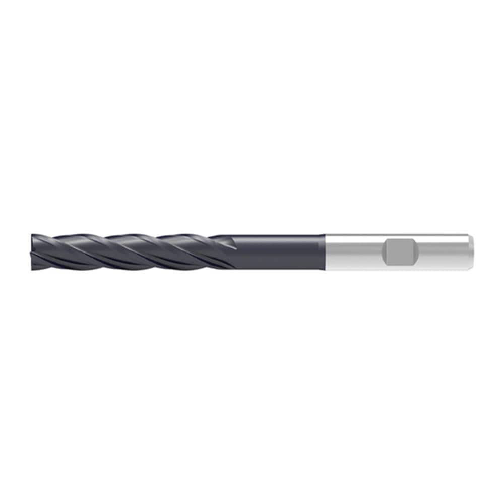 Corner Chamfer End Mill: 6.00 mm Dia, 30.00 mm LOC, 4 Flute, 0.07 mm Chamfer Width, Solid Carbide