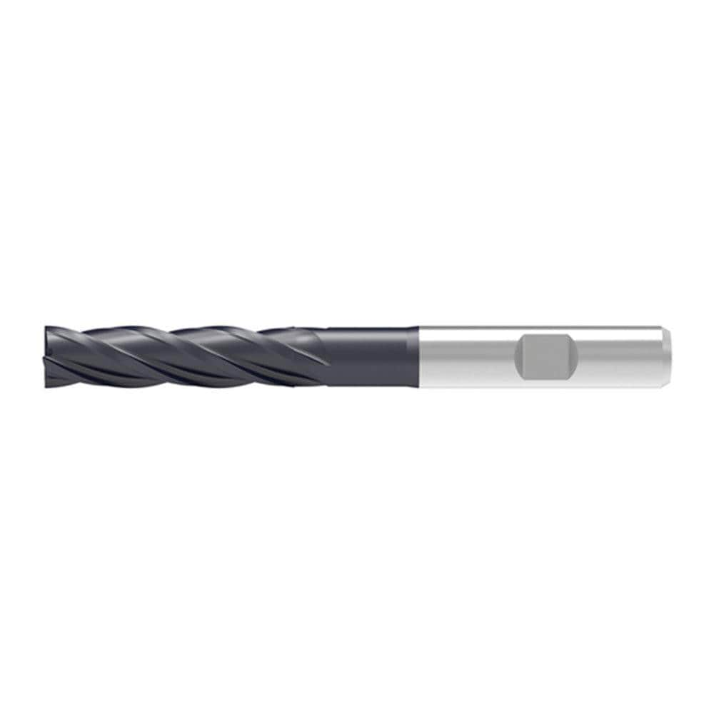 Corner Chamfer End Mill: 16.00 mm Dia, 50.00 mm LOC, 4 Flute, 0.18 mm Chamfer Width, Solid Carbide