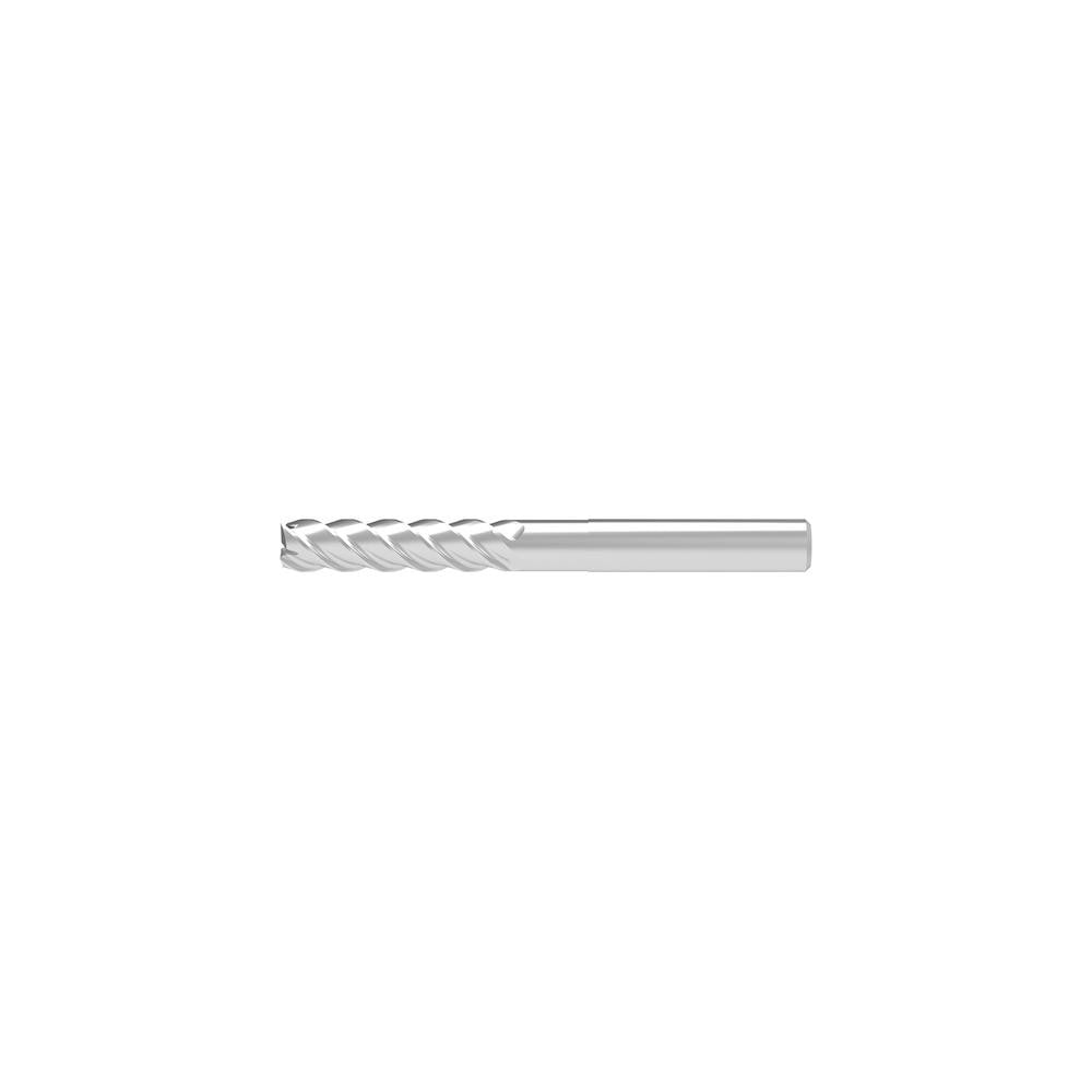 Corner Chamfer End Mill: 4.00 mm Dia, 16.00 mm LOC, 4 Flute, 0.05 mm Chamfer Width, Solid Carbide