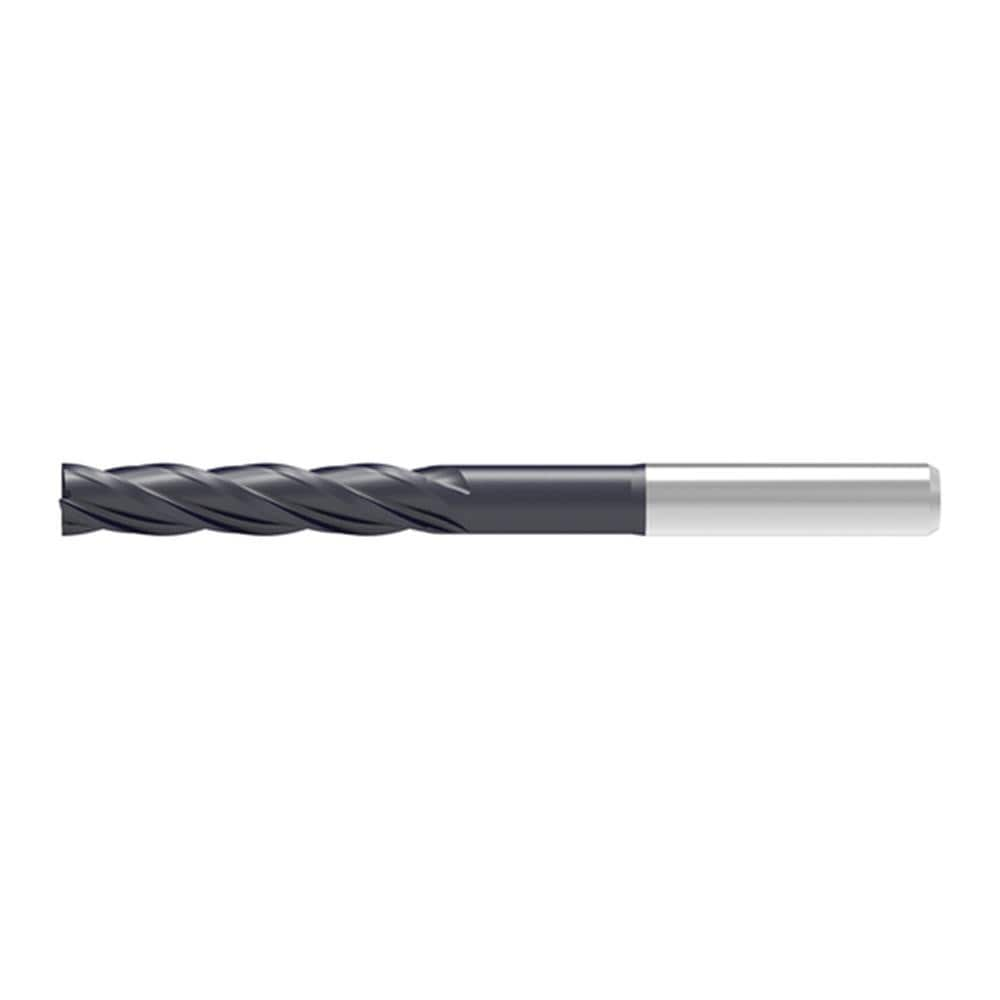 Corner Chamfer End Mill: 5.00 mm Dia, 25.00 mm LOC, 4 Flute, 0.06 mm Chamfer Width, Solid Carbide