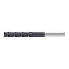 Corner Chamfer End Mill: 5.00 mm Dia, 25.00 mm LOC, 4 Flute, 0.06 mm Chamfer Width, Solid Carbide