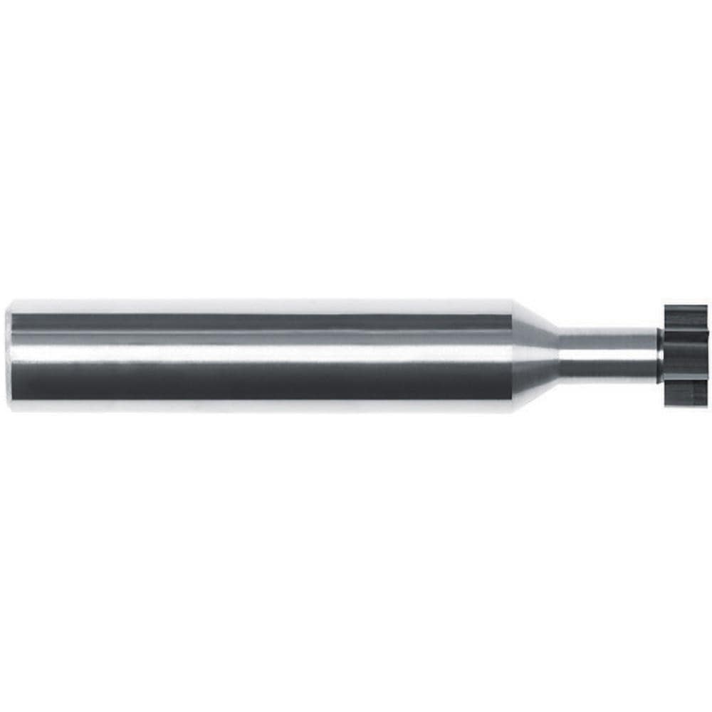 Woodruff Keyseat Cutter: 5/32" Cut Dia, 1/64" Cut Width, 3/16" Shank Dia, Straight Tooth