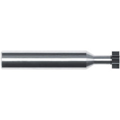 Woodruff Keyseat Cutter: 3/16" Cut Dia, 1/16" Cut Width, 3/16" Shank Dia, Straight Tooth