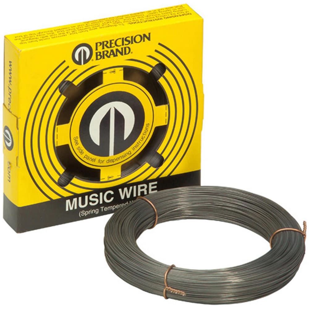 Steel Wire; Wire Type: Tempered Music Wire Coil; Gauge: 30; Material: High-Carbon Steel; Material Grade: C1085; Overall Diameter: 0.080; Overall Length: 15.00; Diameter Tolerance: +/-0.0005 in; Finish: Plain