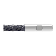 Corner Chamfer End Mill: 8.00 mm Dia, 22.00 mm LOC, 4 Flute, 0.06 mm Chamfer Width, Solid Carbide