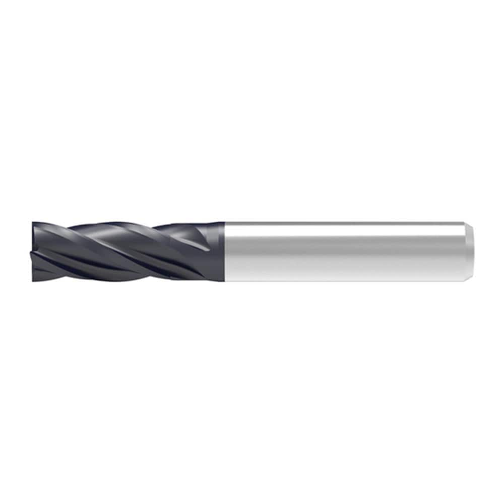 Corner Chamfer End Mill: 14.00 mm Dia, 30.00 mm LOC, 4 Flute, 0.15 mm Chamfer Width, Solid Carbide