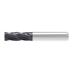 Corner Chamfer End Mill: 9.00 mm Dia, 23.00 mm LOC, 4 Flute, 0.07 mm Chamfer Width, Solid Carbide