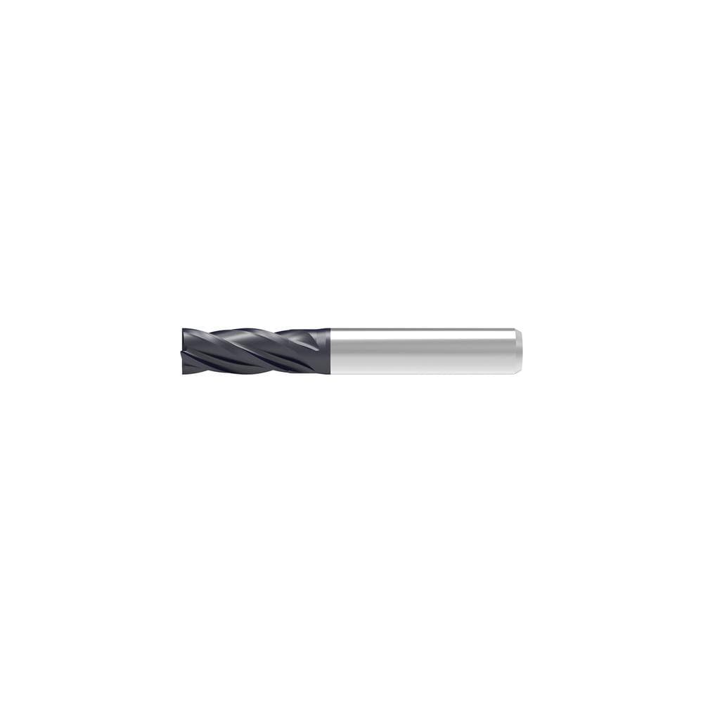 Corner Chamfer End Mill: 8.00 mm Dia, 22.00 mm LOC, 4 Flute, 0.06 mm Chamfer Width, Solid Carbide