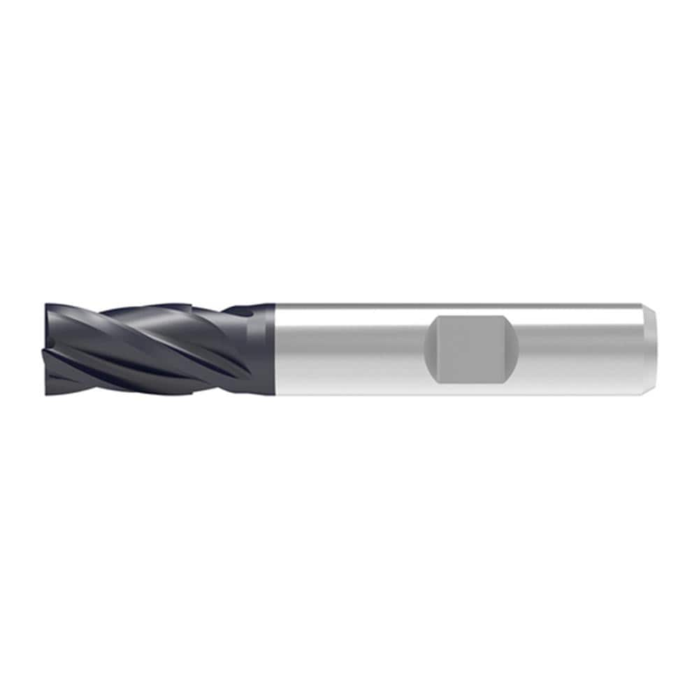 Corner Chamfer End Mill: 3.00 mm Dia, 6.00 mm LOC, 4 Flute, 0.04 mm Chamfer Width, Solid Carbide