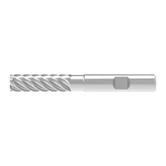 Corner Chamfer End Mill: 20.00 mm Dia, 70.00 mm LOC, 8 Flute, 0.07 mm Chamfer Width, Solid Carbide