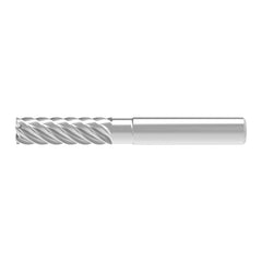 Corner Chamfer End Mill: 20.00 mm Dia, 55.00 mm LOC, 8 Flute, 0.07 mm Chamfer Width, Solid Carbide