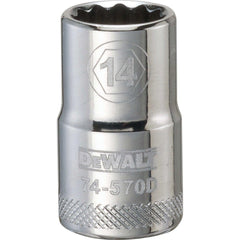 Standard  Hand Socket: 1/2" Drive, 14.00 mm Socket, 12-Point