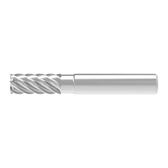 Corner Chamfer End Mill: 20.00 mm Dia, 40.00 mm LOC, 8 Flute, 0.07 mm Chamfer Width, Solid Carbide