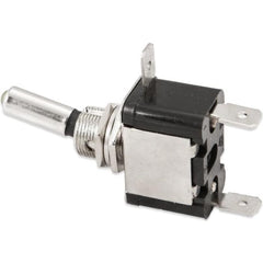 Automotive Switches; Switch Type: Starter; Number Of Connections: 2; Sequence: On-Off; Amperage: 25; Voltage: 12; Color: Silver; Actuator Type: Toggle