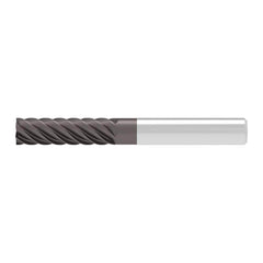 Corner Chamfer End Mill: 7.00 mm Dia, 25.00 mm LOC, 6 Flute, 0.04 mm Chamfer Width, Solid Carbide