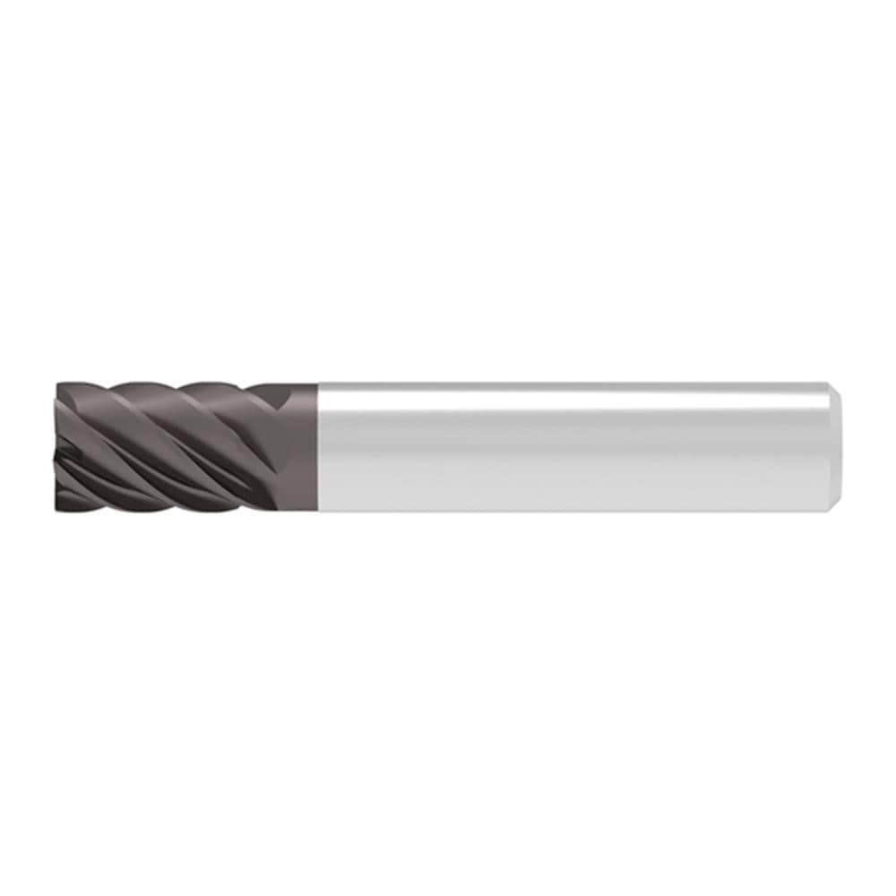 Corner Chamfer End Mill: 12.00 mm Dia, 16.00 mm LOC, 6 Flute, 0.05 mm Chamfer Width, Solid Carbide