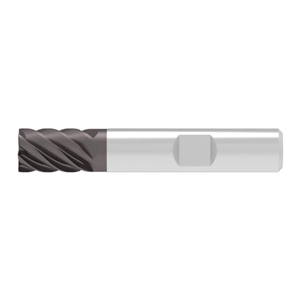 Corner Chamfer End Mill: 6.00 mm Dia, 10.00 mm LOC, 6 Flute, 0.03 mm Chamfer Width, Solid Carbide