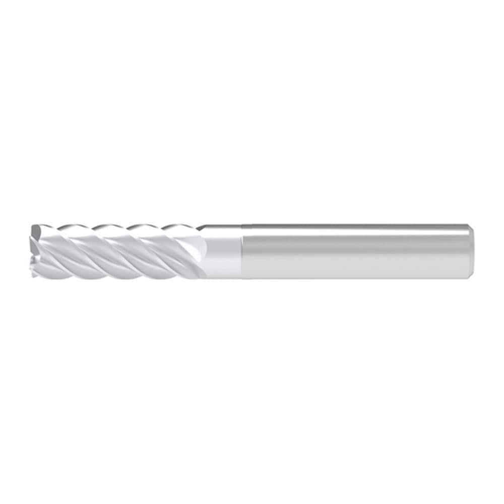 Corner Chamfer End Mill: 20.00 mm Dia, 61.00 mm LOC, 5 Flute, 0.30 mm Chamfer Width, Solid Carbide