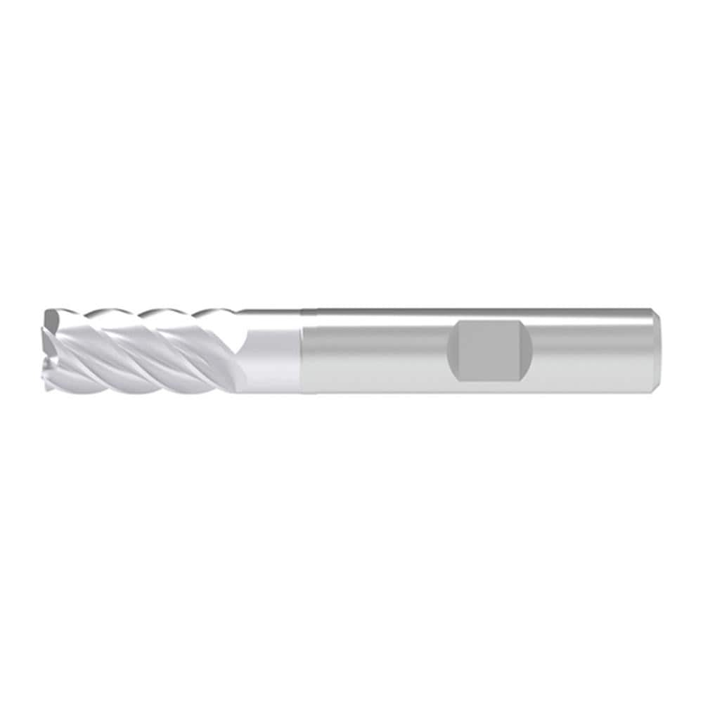 Corner Chamfer End Mill: 6.00 mm Dia, 13.00 mm LOC, 5 Flute, 0.10 mm Chamfer Width, Solid Carbide