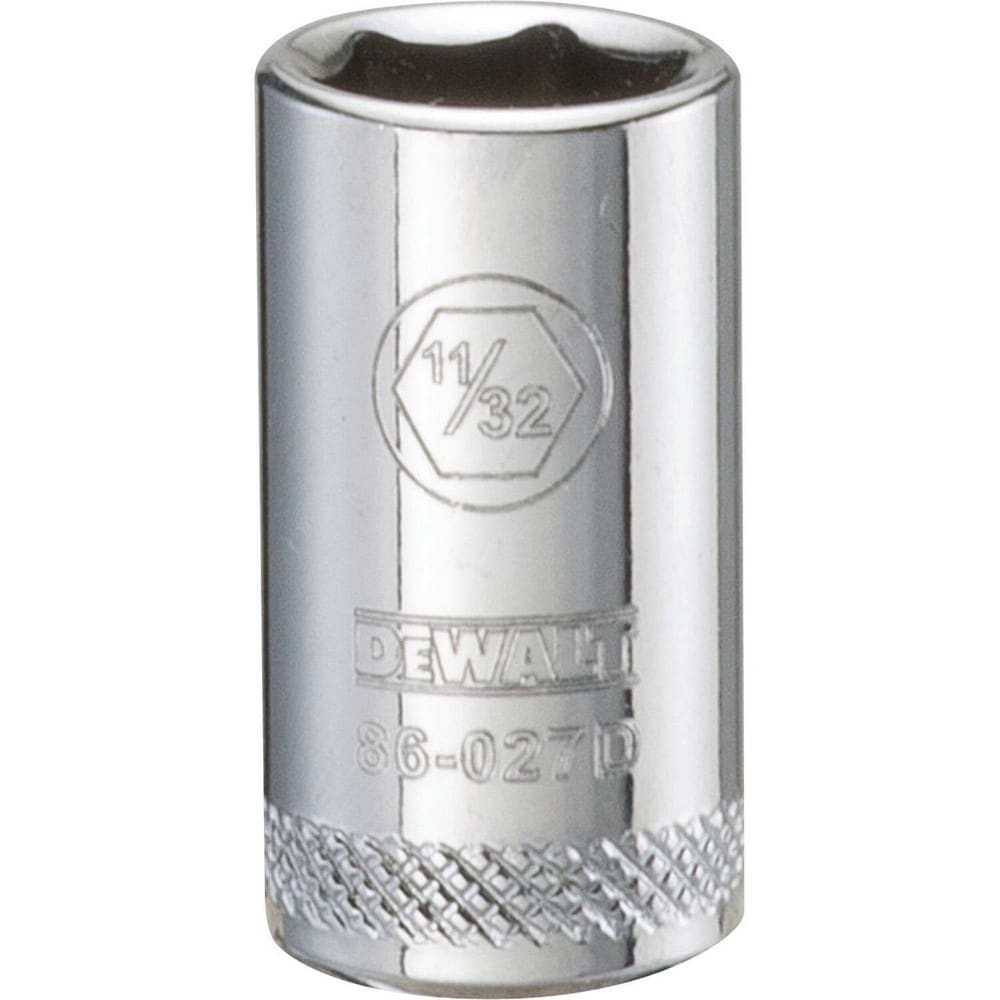 Standard  Hand Socket: 1/4" Drive, 11/32" Socket, 6-Point